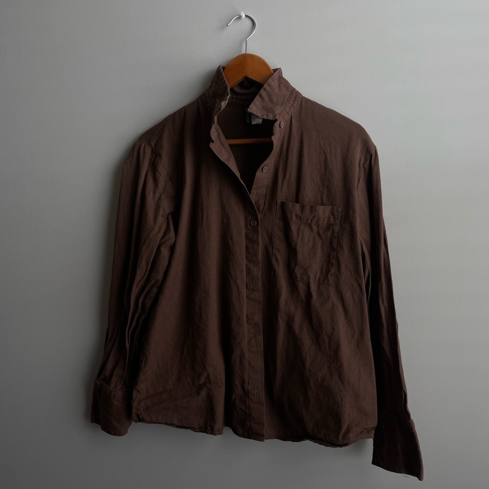 Brown Linen Top